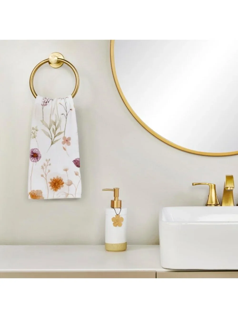 Chic Soap & Lotion Dispenser Set with 4 Stainless Steel Charms - Refillable for